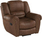 Classic Recliner Chair with Leather Arms