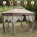 10’X 12’ Octagonal Patio Gazebo with Mosquito Net