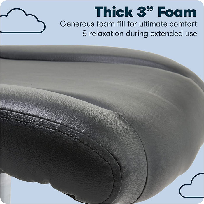 Essential Armless Deskchair, Small Task Chair with Wheels, Breathable Mesh Back, quality Foam Cushion Seat for Comfort, Functional, Lightweight and Versatile, Black