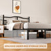 14 Inch Queen Bed Frame with Headboard, Heavy Duty Metal Platform Bed Frame Queen Size Mattress Foundation with Sturdy Steel Slats, Easy Assembly Noise Free