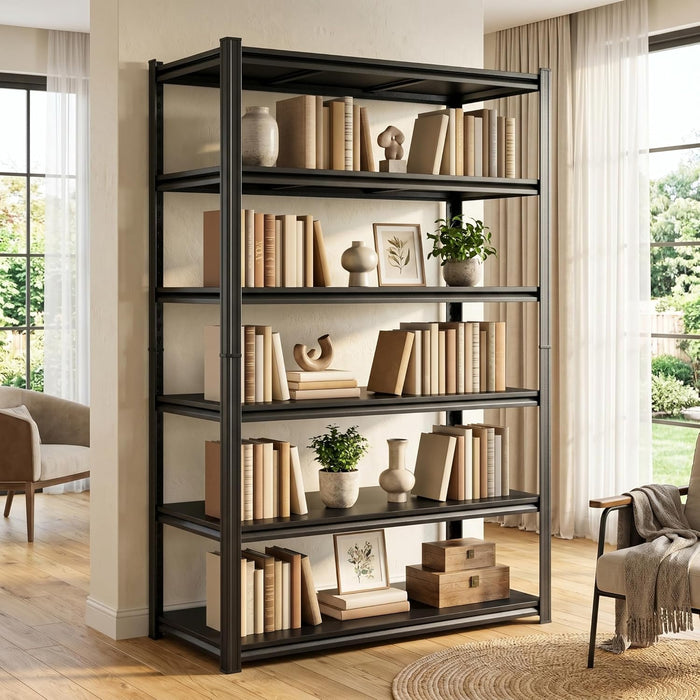 Commercial Grade Steel Bookcase With Adjustable Shelves