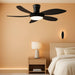 48" Blacklow Profile Ceiling Fans with Lights and Remote/App, Modern Flush Mount Ceiling Fans with Quiet Reversible DC Motor, Dimmable 3 Colors 6 Speeds for Bedroom Kitchen