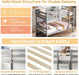Bunk Bed Twin over Twin, Solid Wood Bunk Bed with Sturdy Ladder & 12 Inch Safety Guard Rails, Twin Size Wood Bed Frame for Dormitory, No Box Spring Needed, Bunk Beds for Kids Teens,Grey