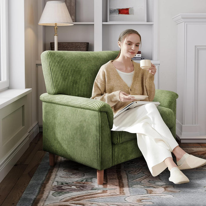 Green 22InchesWide Oversized PremiumLuxAccent Chair