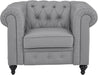 Chesterfield Sofa Set 3 Piece Muebles Para La Sala Juegos Living Room Set Modern Furniture Leather Sofa Set Couches for Living Room Furniture Sets Couch Sets for Living Room 3 Piece - Gray