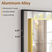 Mirror Full Length - 21" X 57" Floor Mirror with Stand, Aluminum Alloy Frame Full Body Mirror, Standing Hanging or Leaning against Wall for Bedroom and Living Room, Gold