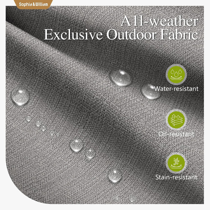 Patio Swivel Chairs, Metal Armchairs W/Cushions, 4PCS