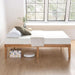 Naturalista Classic 16 Inch Solid Wood Platform Bed with Wooden Slats, Natural Pine, Queen