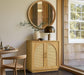31.7" Sideboard Buffet Cabinet with Storage, Light Oak