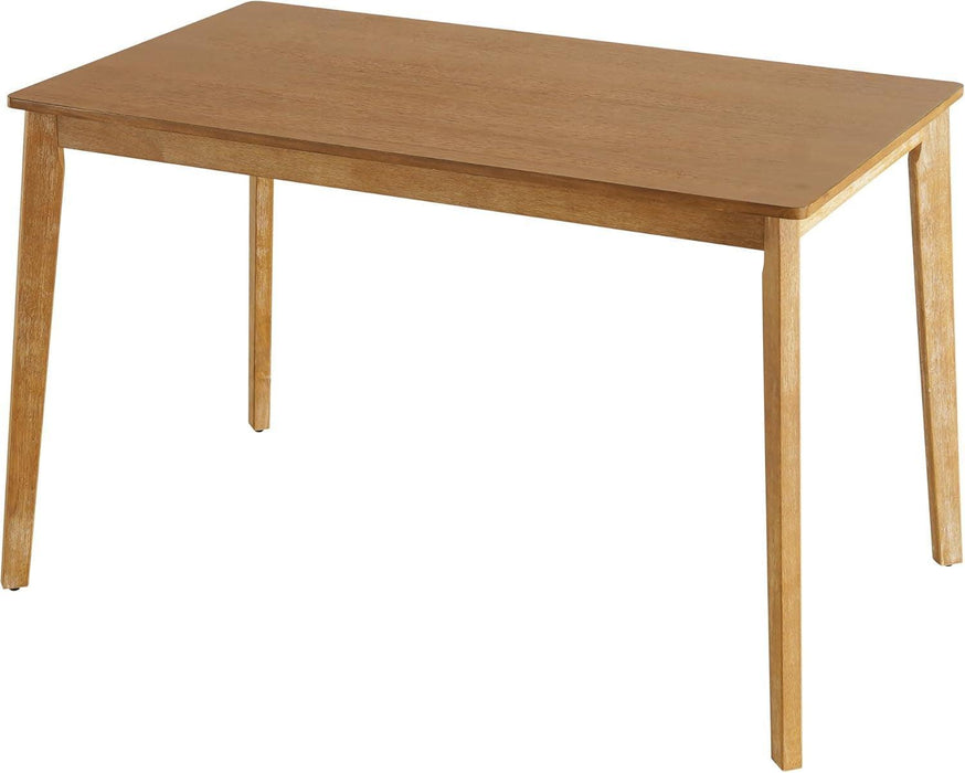 Farmhouse Dining Table Small, Mid Century Modern 47" Dining Table for 4-6 Person, Wooden Legs, Leisure Coffee Table for Kitchen Dining Room