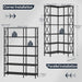 Black Industrial Grade Tall Corner Bookshelf Storage