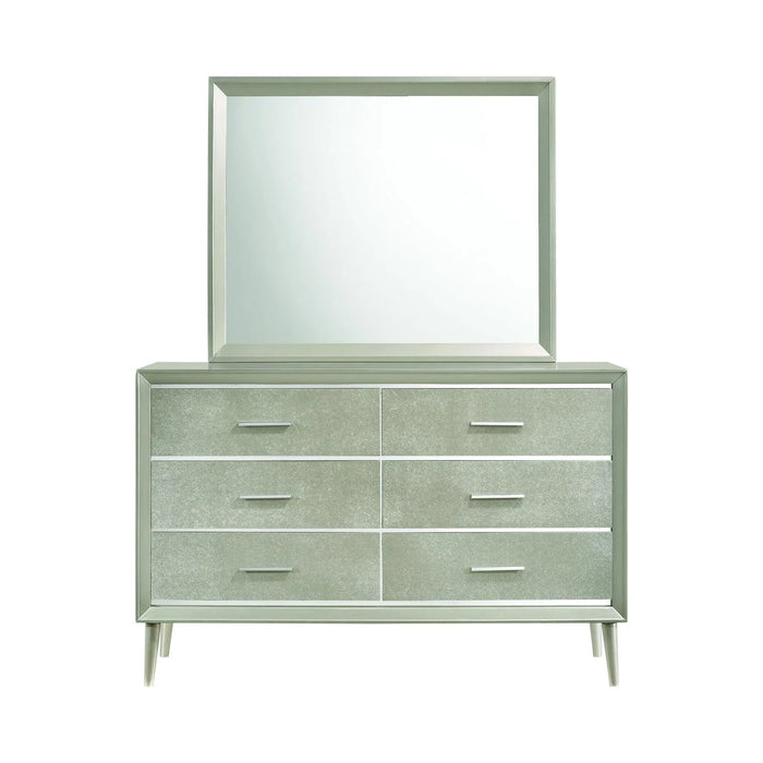 Ramon Dresser Mirror Metallic Sterling