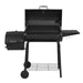 30" CC1830S Steel Charcoal Grill with Offset Smoker