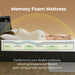 Twin Gel Memory Foam Mattress Fiberglass-Free, Breathable, 6"