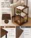 Floor Lamp with Table, Side Table for Living Room, 3 CCT 9W LED Bulb
