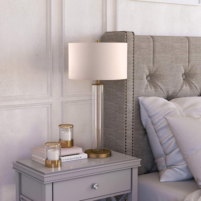 Henn&Hart 29" Modern 1-Light Table Lamp, Gold