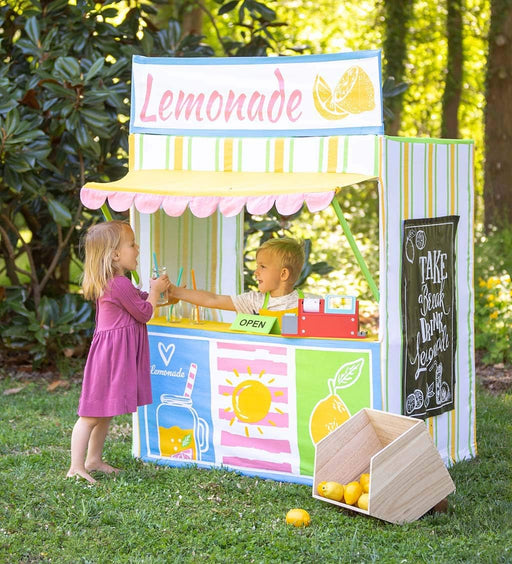 Kids’ Deluxe Lemonade Stand Playhouse, Play Set, Indoor & Outdoor Play Tent, Pretend Play, Roleplay, 100% Cotton Canvas, Encourages Imagination & Creativity, STEM, STEAM Toy, Ages 3+