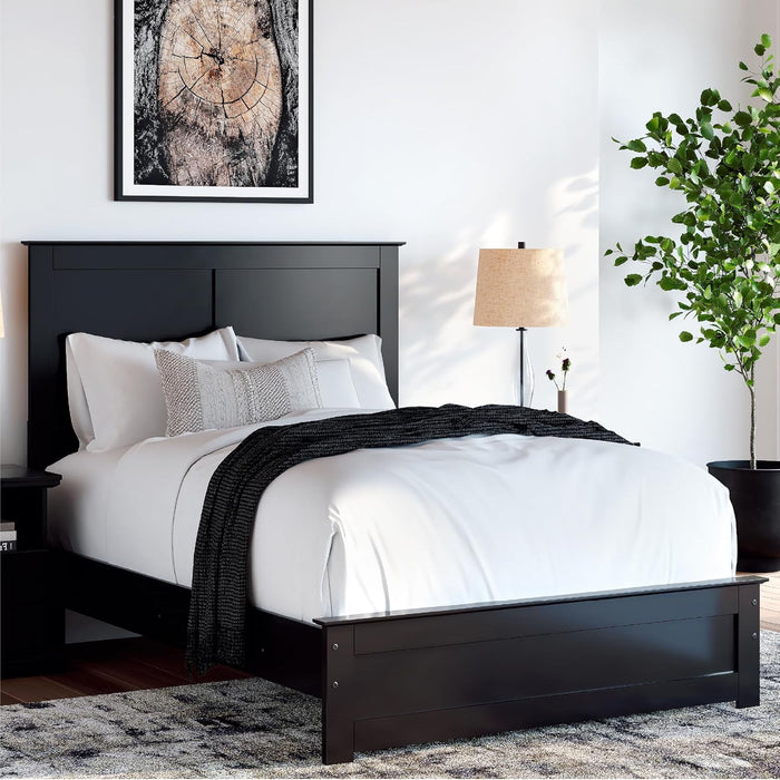 Signature Design by Ashley Maribel Transitional Full Panel Bed, Foundation or Box Spring Needed, Black