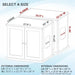 The Refined Litter Box - Wood Cat Litter Box Enclosure Cabinet with Drawer, Modern Style