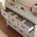 Farmhouse Dresser Featuring Seven Deep Drawers Grey