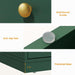 7 Drawer Dresser for Bedroom, Green Wood Chest of Drawers