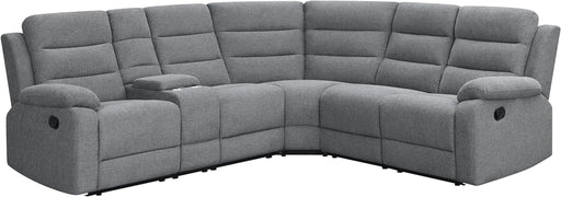 David 3-Piece Motion Sectional Sofa in Smoke