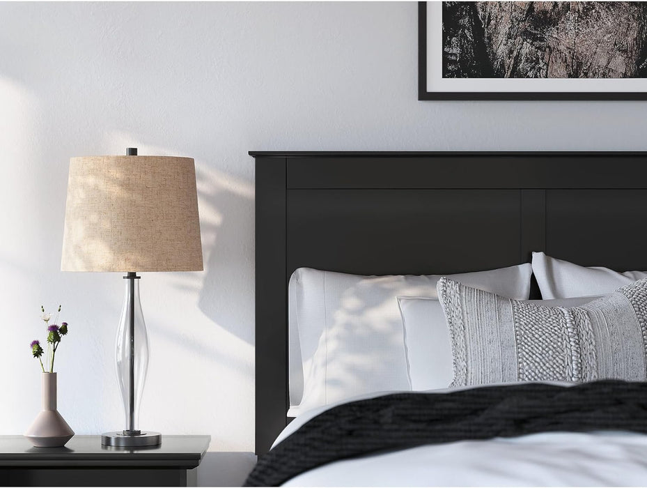 Signature Design by Ashley Maribel Transitional Full Panel Bed, Foundation or Box Spring Needed, Black