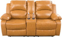 Manual Leather Recliner Sofa Set for Living Room Furniture Set,Leather Recliner Couch Set for Home/Office,Leather Couch Set for 3-Pieces(Sofa+Loveseat+Chair) Ginger, Sofa+Lovsesat+Chair