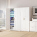 Premium White Metal PantryCabinet SeventyOneInch Tall
