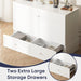 White Queen Murphy Bed With SpaceSaving USBChargingPorts