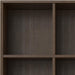 Harper 52" Tall Solid Wood 9-Cube Bookcase in Walnut Brown | Mid-Century Modern Cube Organizer with Angled Frame and Tapered Legs for Living Room or Office; Bookshelf, Shelving Unit.