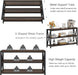Console Table for Entryway, Modern Entry Table with 3 Tier Shelves, Couch Tables behind Sofa for Living Room (55 Inch, Dark Walnut)