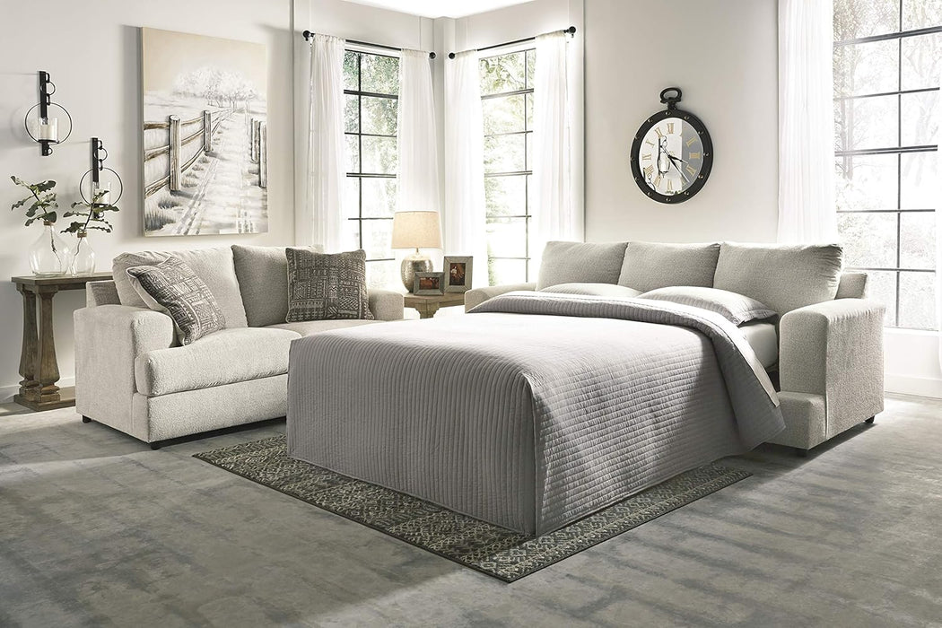 Soletren Premium Chenille Queen Sofa Sleeper White