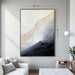 Handcrafted Monochrome Wall Art 32x48 Coastal Framed
