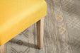 Habit Solid Wood Tufted Parsons Yellow Dining Chair, Set of 2,