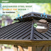12x16 Weatherproof Aluminum Frame Gazebo Steel Roof