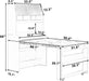 Sideboard Buffet Cabinet with Foldable Dining Table, Multifunctional Cupboard with Storage Shelf and Hooks, for Small Places,Studio, Apartment