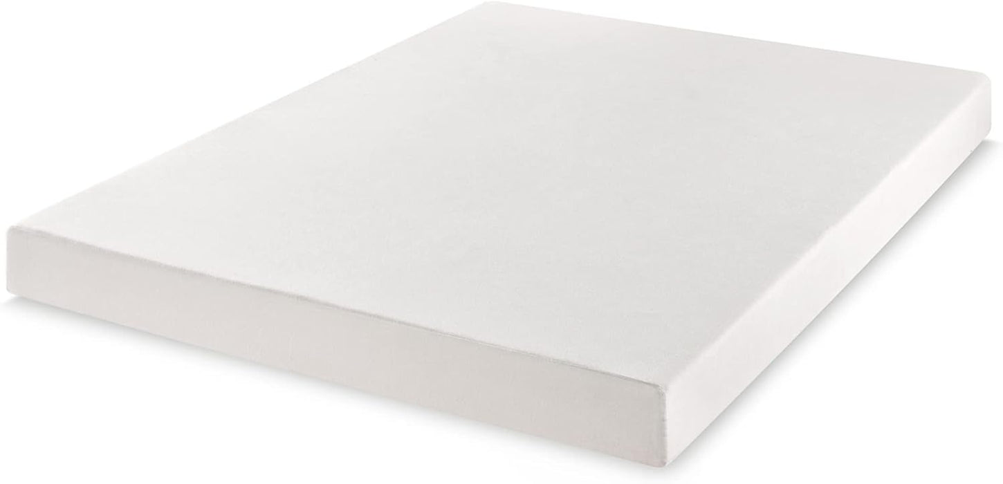 Full Mattress 6 Inch Bed-In-A-Box, Green Tea Memory Foam White