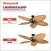 52Inch Palm Island IndoorOutdoor Ceiling Fan Bronze