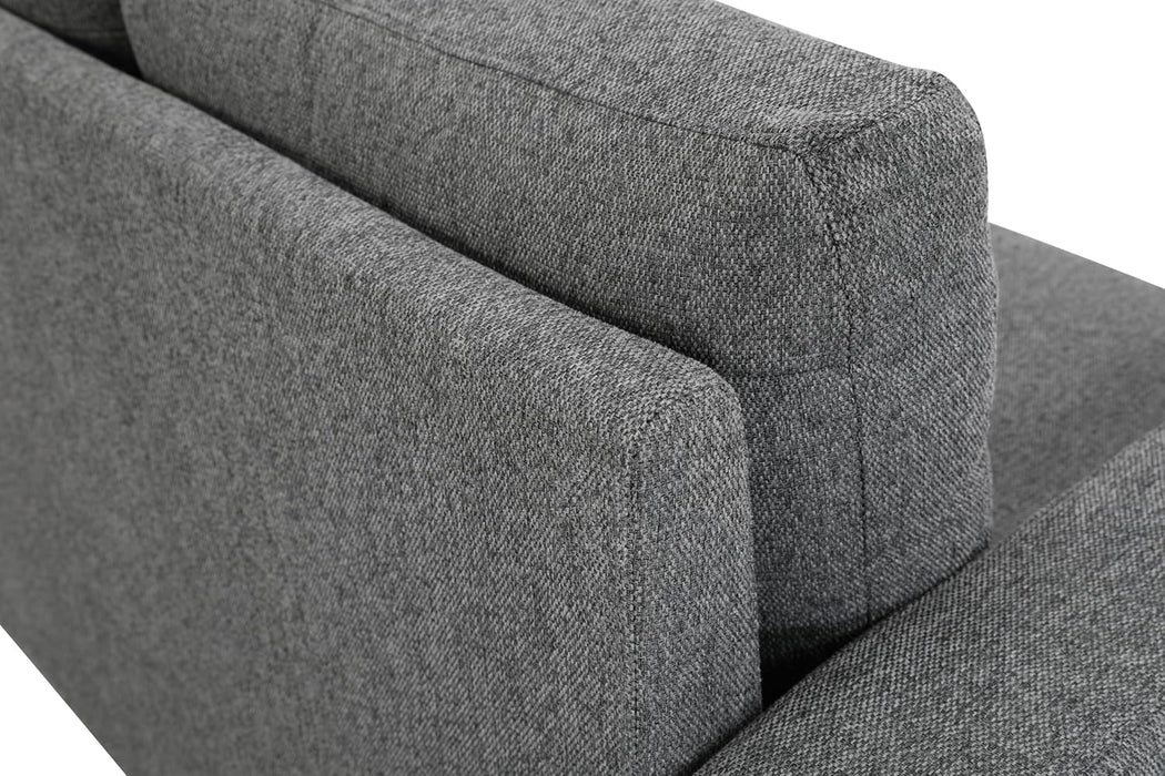 Miles 2 Piece Couch and Loveseat Sets with Reversible Back Pillows, Mid Century Modern Sofa for Small Spaces, Living Rooms, And, Apartments, Grey