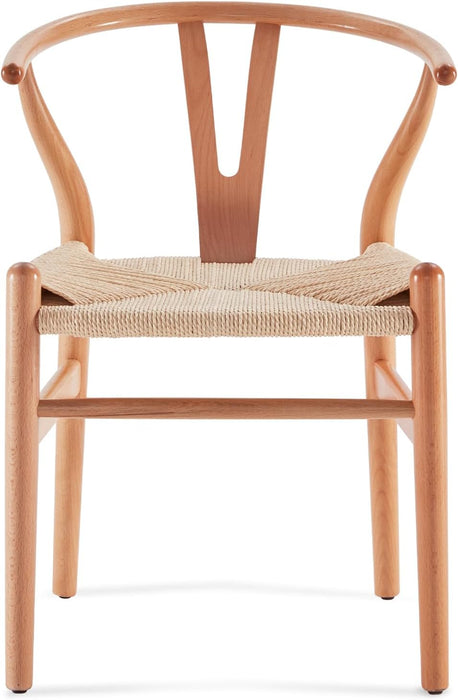 Wood Wishbone Dining Room Chairs Mid Century Modern Wooden for Your Beach House, Fully Assembled