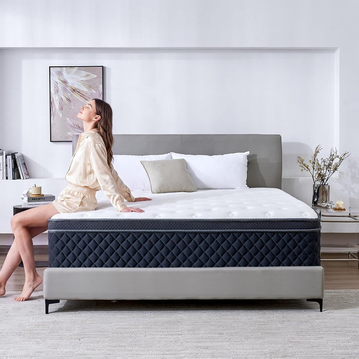 Full Size Mattress，12 Inch Hybrid Full Mattress in a Box