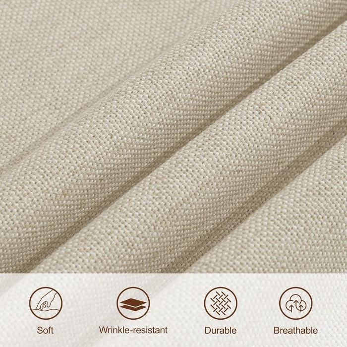 24" Fabric Square Storage Ottoman with Wooden Tray, Modern Tufted Button Footstool Coffee Table, Upholstered Small Ottoman for Living Room, Bedroom, Khaki