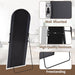 Floor Full Length Mirror, 56"X20" Arched Full Body Mirror, Hanging or Leaning, Standing, Wall Mounted with Aluminum Frame for Bedroom Living Room, White