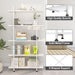 Bookshelf 5 Tiers White Wooden Storage Shelf,Modern Open Display Storage Bookcase Book Organizer,Metal Bookshelf Standing Storage Shelf Tall Shelving Units for Home Office Study