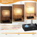 Grey Dimmable Nightstand Lamp Illuminating Ambient Lighting