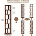 Rotating Bookshelf Tower, 6 Tier Solid Wood Spinning Rolling Book Shelf | Narrow Revolving Bookcase, Vertical Bookshelves for Corner Small Spaces, Bedroom, Living Room, Walnut