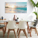 Ocean Beach Sunset Canvas Wall Art for Bedroom Seascape Paintings Coastal Picture Framed Artwork for Bathroom Living Room Office Wall Decor 20" X 40"
