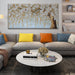 Luxurious Ivory Textured Canvas Wall Art 29x58Inches