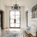 Matte Black 26Inch 8 Light FrenchCountry Chandelier